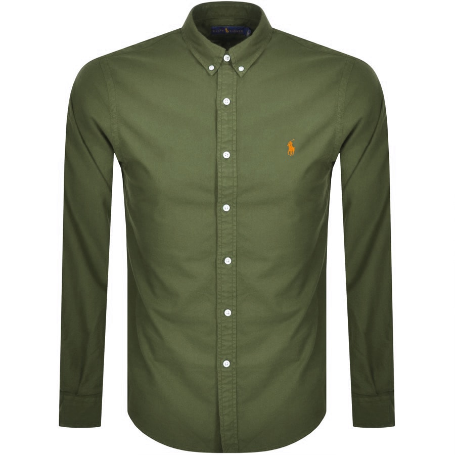 Alternative Image for ProductRalph Lauren Oxford Long Sleeved Shirt Khaki1